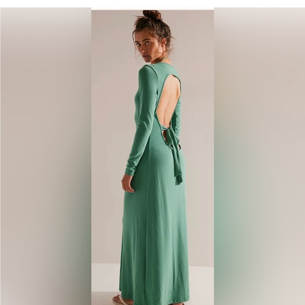 Free people movement Aubre Open-Back Essential Maxi-color mermaid XS